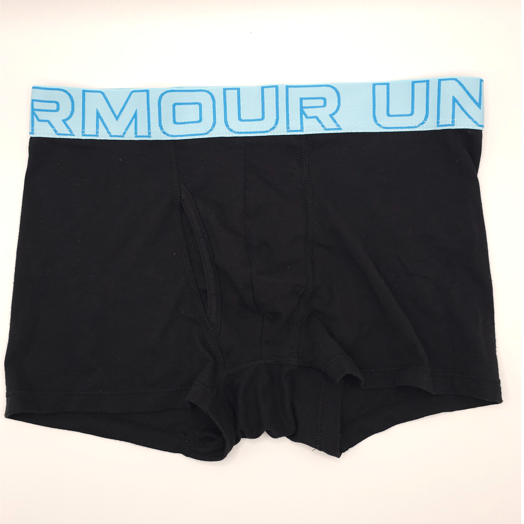 Under Armour Trunk Black (light Blue Waistband)